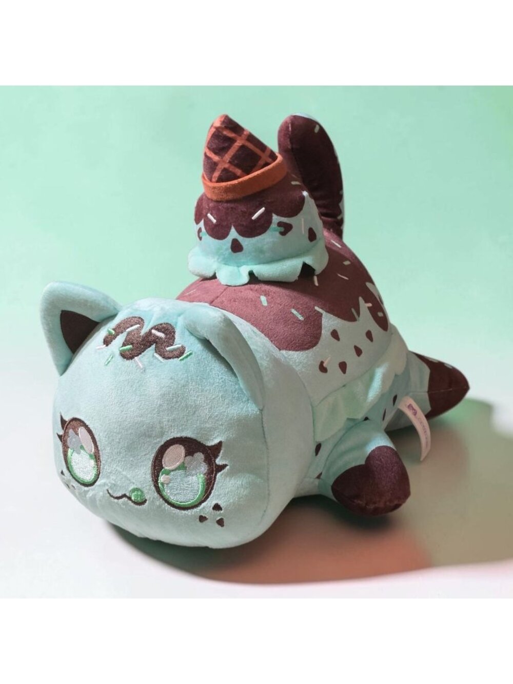 Aphmau MeeMeows Mint Chocolate Chip Ice Cream Cat 11" Classic Plush